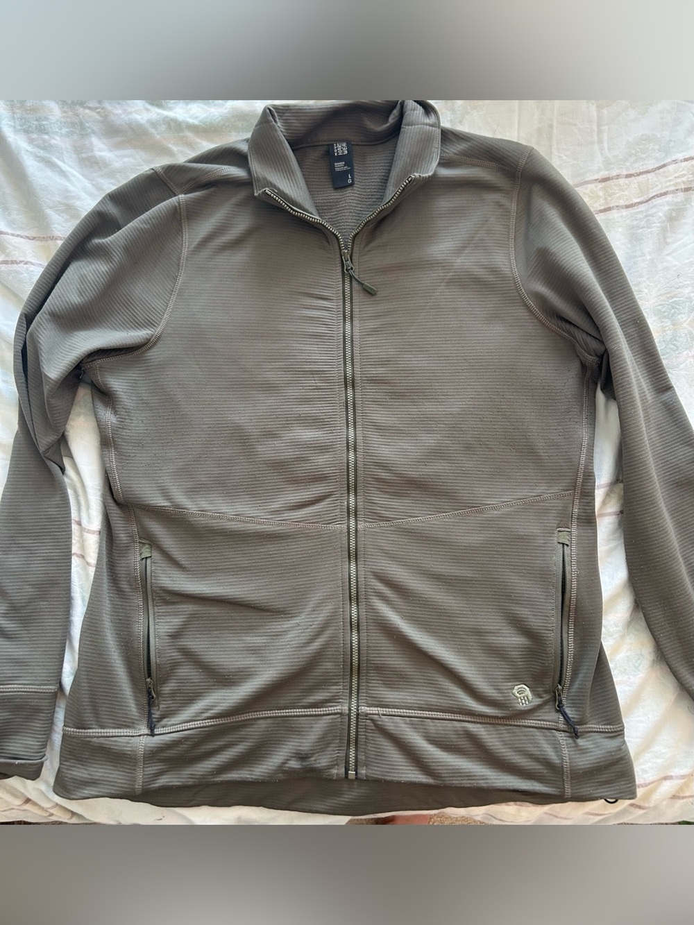 Mountain Hardwear Women’s Full-Zip Olive Green Poly Nylon Performance Jacket L